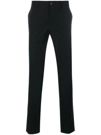 Shop Prada Straight Leg Tailored Trousers - Black