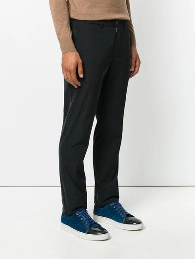 Shop Prada Straight Leg Tailored Trousers - Black