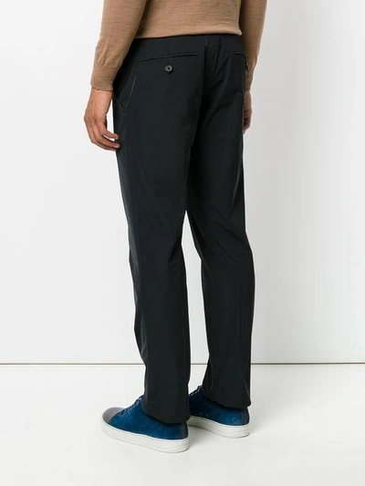 Shop Prada Straight Leg Tailored Trousers - Black