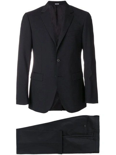Shop Lanvin Single Breasted Two-piece Suit In Black