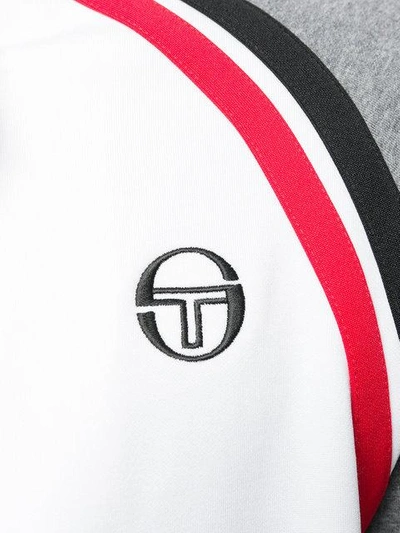 Shop Sergio Tacchini Logo Zipped Sweatshirt