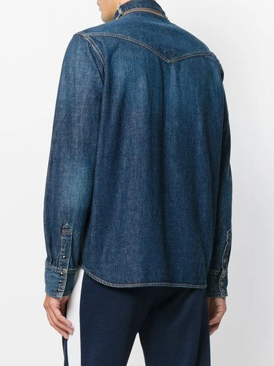 Shop Sacai Braided Trim Shirt