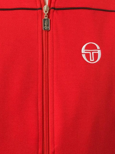 Shop Sergio Tacchini Logo Zipped Sweatshirt