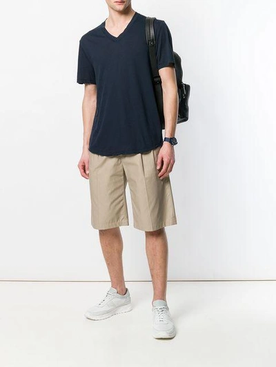 James Perse V-neck T-shirt - Blue In Blue