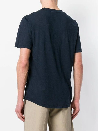 Shop James Perse V-neck T-shirt - Blue