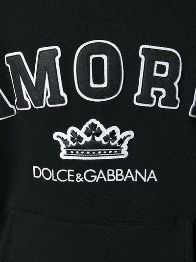 Amore appliqué  hoodie