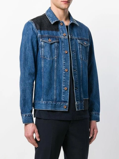 Shop Natural Selection Reworked Denim Jacket In Blue