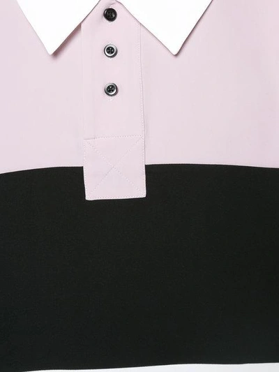 Shop Chin Mens Asymmetric Polo Shirt - Pink