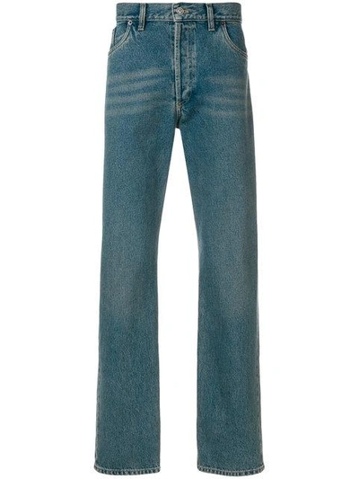 Shop Balenciaga Archetype Jeans In Blue