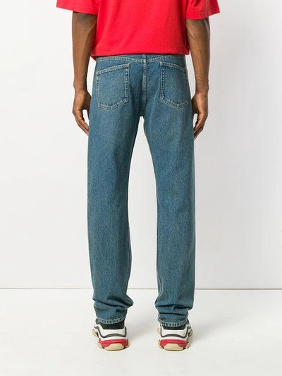 Shop Balenciaga Archetype Jeans In Blue