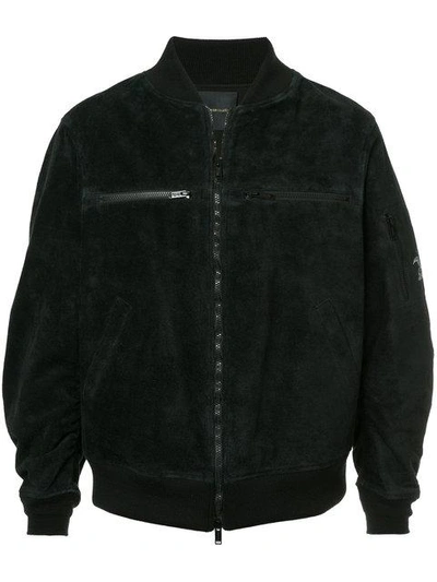 Undercover Zip Pocket Bomber Jacket In Black