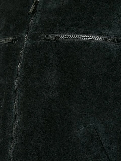 Undercover Zip Pocket Bomber Jacket In Black