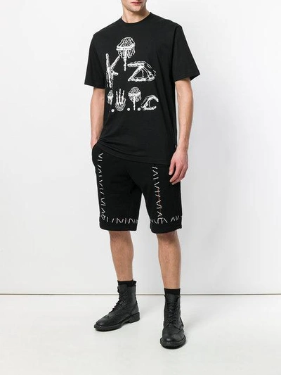 Shop Ktz Pin Embroidered Track Shorts In Black