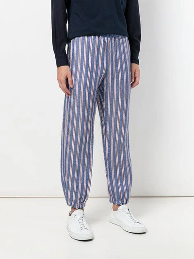 Shop Tss Ts(s) Drawstring Waist Trousers - Blue