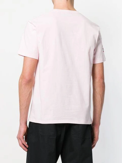 Shop Raf Simons Joy Division Print T-shirt - Pink & Purple