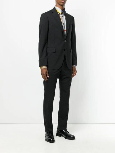 Shop Versace Slim-fit Suit - Black