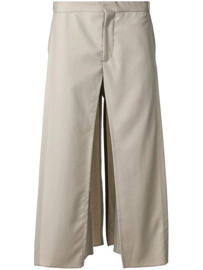 Shop Chalayan Drop Crotch Panel Trousers