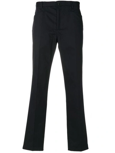 Shop Ps By Paul Smith Straight-leg Trousers In Blue