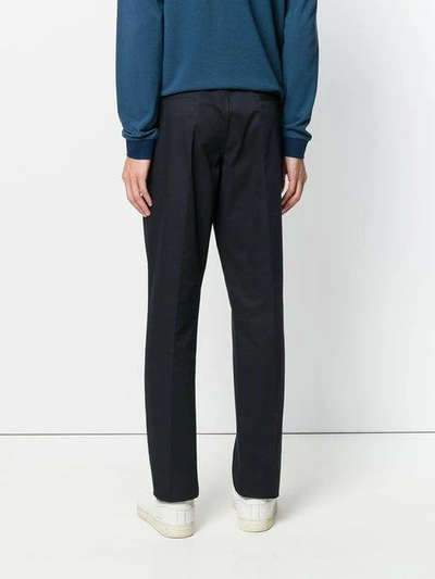 Shop Ps By Paul Smith Straight-leg Trousers In Blue