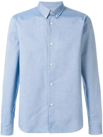 A.p.c. Chemise Hector Button-up Chambray Shirt In Blue | ModeSens