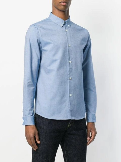 Shop Apc Relaxed Fit Shirt In Blue
