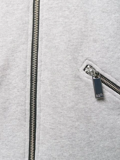 Shop Blood Brother Web Zip Jacket In Grey