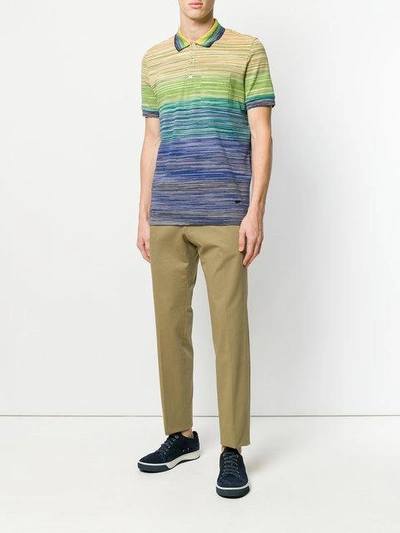 Shop Missoni Striped Polo Shirt