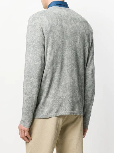 Shop Etro Paisley Pattern Sweater In Grey
