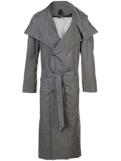 Shop Y/project Technical Trench Coat In Grey
