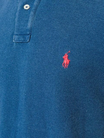 embroidered logo polo shirt