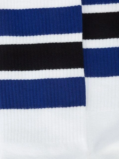 Shop Givenchy Striped Tube Socks In White