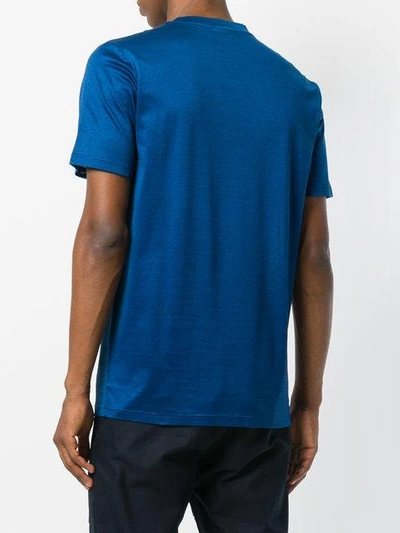 Lanvin Mercerized Cotton T-shirt In Blue | ModeSens