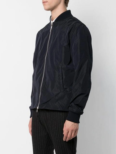 Shop Officine Generale Bomber Jacket In Blue