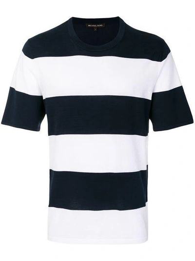 Shop Michael Michael Kors Striped Crew-neck T-shirt