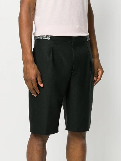 Shop Saint Laurent Tailored Shorts - Black