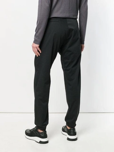 Shop Stone Island Shadow Project Slim-fit Cargo Trousers - Black