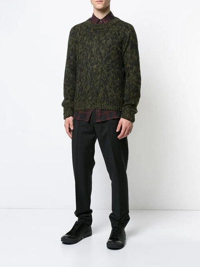 Shop Federico Curradi Mottled Crew Neck Jumper In Sample