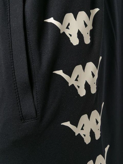 Shop Kappa Kontroll Branded Track Shorts - Black