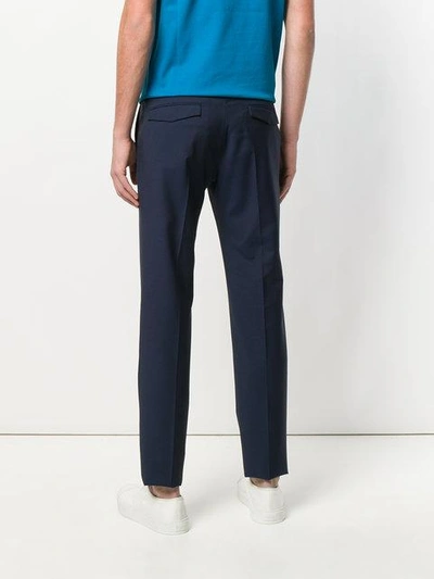 Shop Prada Straight-leg Trousers In Blue