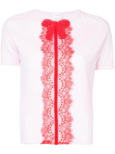 Shop Giambattista Valli Lace Bow Knitted Top