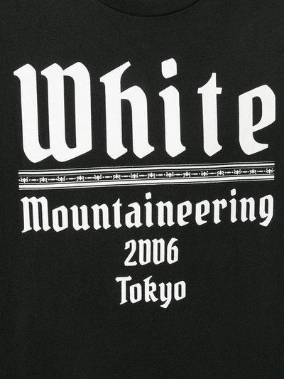 Shop White Mountaineering Logo Print T-shirt - Black