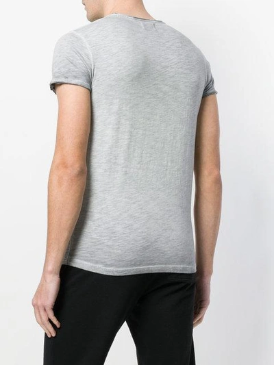 bar code star print T-shirt