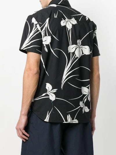 Shop N°21 Nº21 Floral Print Parrot Shirt - Black