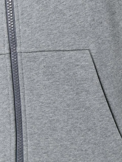 Shop Woolrich Zipped Sweater In Grey