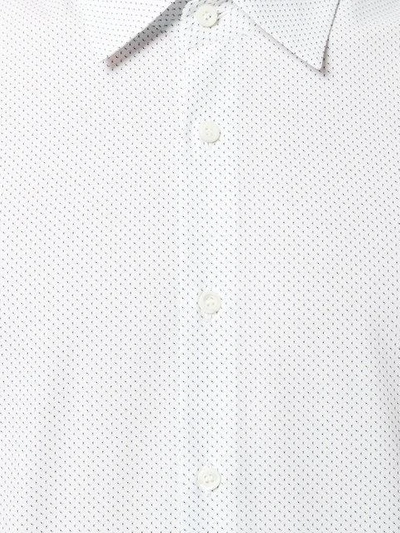 Shop Prada Micro Dots Printed Shirt - White
