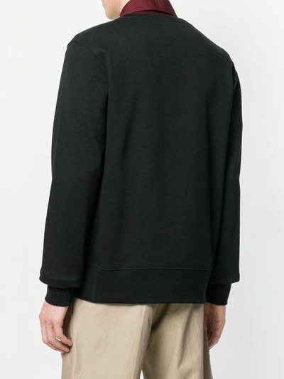 Shop Stella Mccartney Dotted Logo Print Sweatshirt - Black