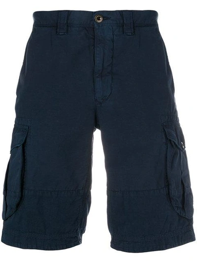 Shop Incotex Cargo Shorts - Blue