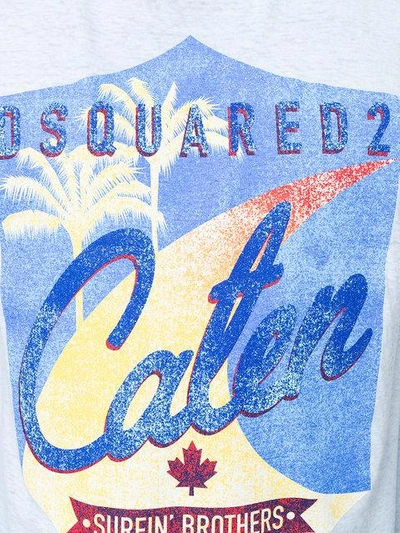 Shop Dsquared2 Surfing Bros Print T-shirt - Blue