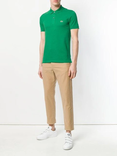Shop Lacoste Classic Polo Shirt - Green