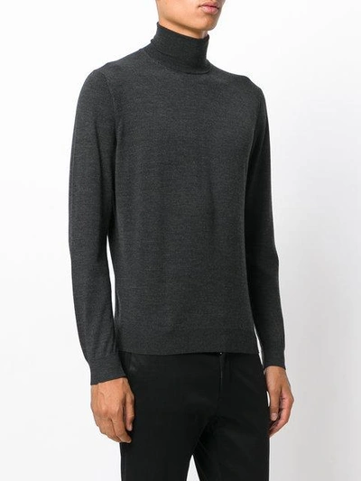 Shop Fashion Clinic Timeless Roll-neck Jumper In Black